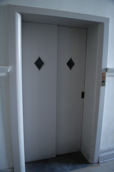 The elevator at 231 Notre Dame W The elevator at 231 Notre Dame W