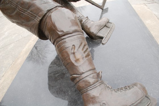 Maurice "Rocket" Richard by Jules Lasalle and Annick Bourgeau, 1997 Maurice "Rocket" Richard by Jules Lasalle and Annick Bourgeau, 1997
