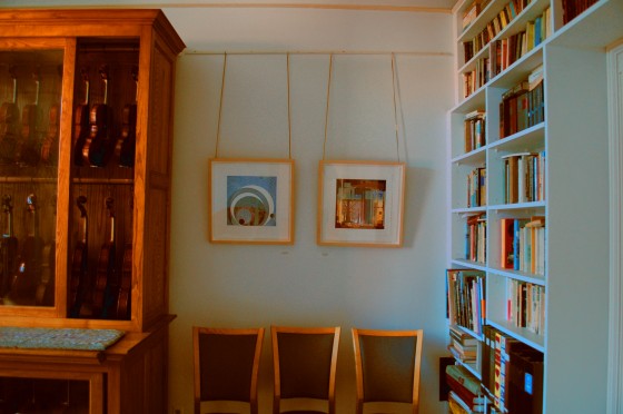 Installation view of Nicole Doré-Brune's work in the Violin room at Wilder and Davis. Installation view of Nicole Doré-Brune's work in the Violin room at Wilder and Davis.