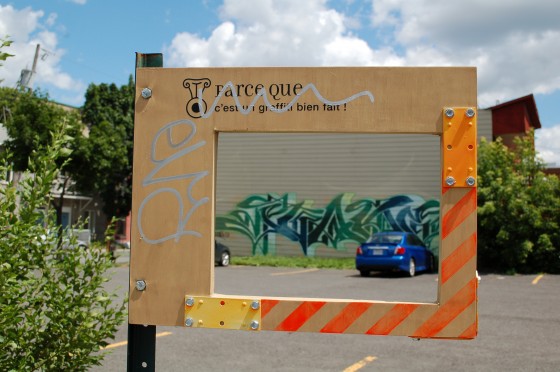 That's very nicely done graffiti. That's very nicely done graffiti.