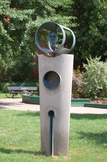 Hommage à Claude Jutra, by Charles Daudelin at Parc Claude-Jutra, Clark and Prince-Arthur