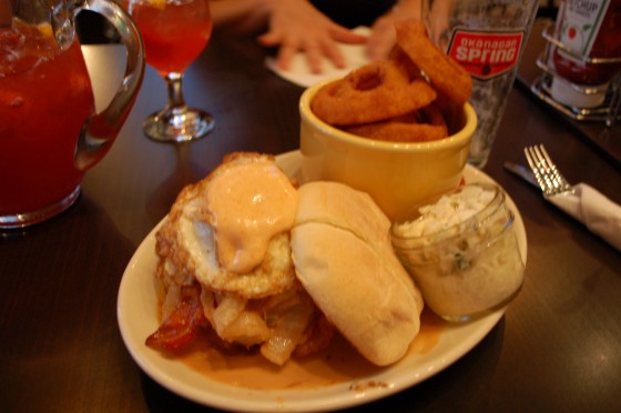 Calimero Burger with Peanut Butter at La Belle et La Boeuf Calimero Burger with Peanut Butter at La Belle et La Boeuf