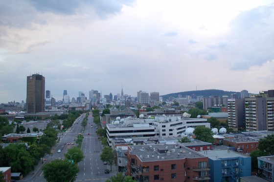 The view from the Jacques Cartier bridge The view from the Jacques Cartier bridge