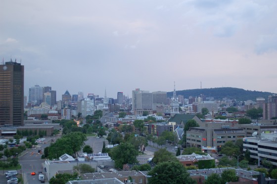The view from the Jacques Cartier bridge The view from the Jacques Cartier bridge