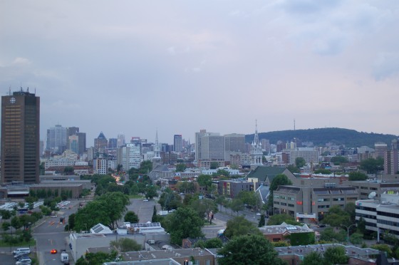 The view from the Jacques Cartier bridge The view from the Jacques Cartier bridge