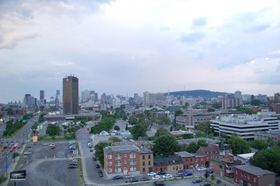 The view from the Jacques Cartier bridge The view from the Jacques Cartier bridge