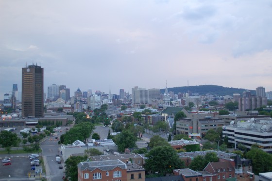 The view from the Jacques Cartier bridge The view from the Jacques Cartier bridge