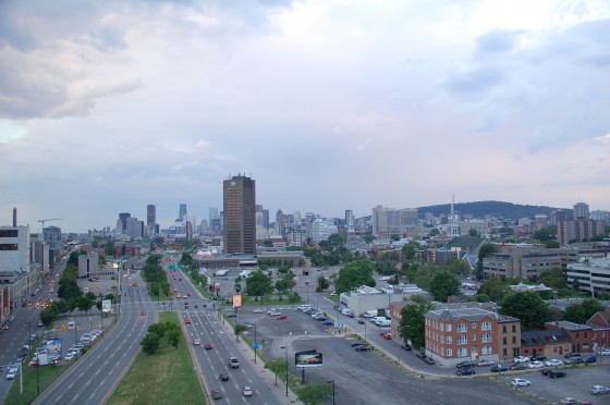 The view from the Jacques Cartier bridge The view from the Jacques Cartier bridge