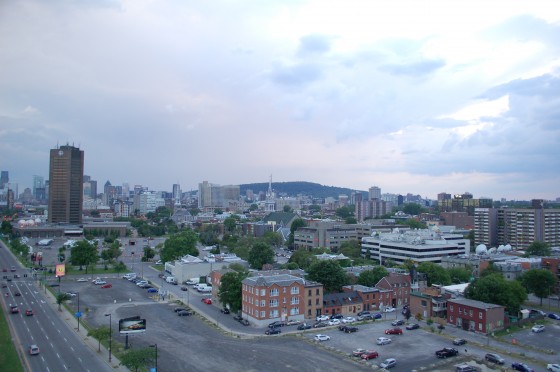The view from the Jacques Cartier bridge The view from the Jacques Cartier bridge